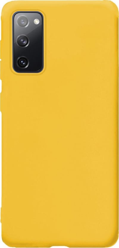 Hoes - Geschikt voor Samsung Galaxy S20 FE - Sterk & Shockproof - Hoesje Cover - Siliconen Case - Geel