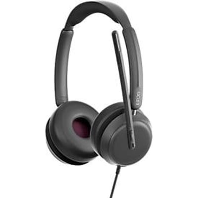 EPOS IMPACT 860T headset, binauraal, bedraad, USB-C naar USB-A, UC-geoptimaliseerd, gecertificeerd voor Microsoft Teams, 3 microfoons, draagtas, zwart