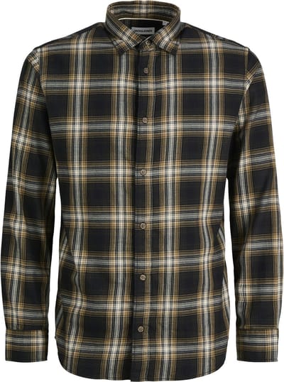 JACK & JONES- JJDOVER CHECK SHIRT L/S - Heren - Overhemd