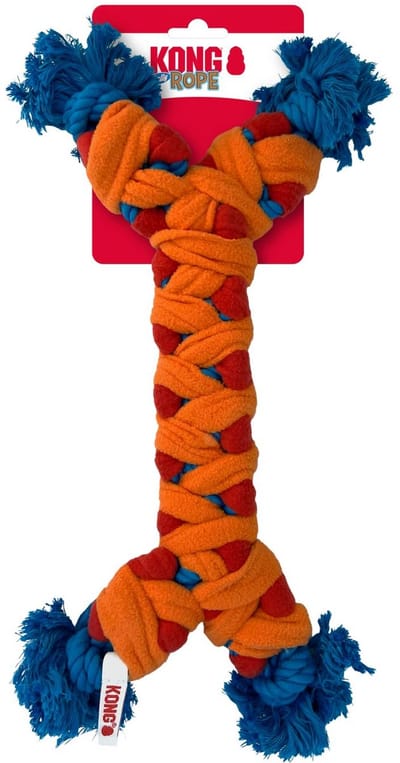 Kong Rope Rally Bone - Trekspeelgoed - 38.1x15.88x3.18 cm Multi-Color M