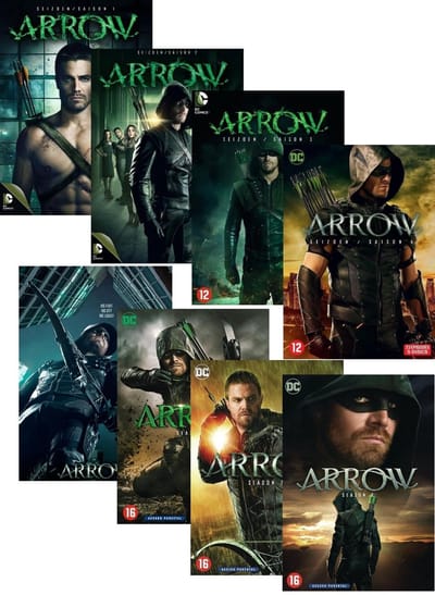 Arrow seizoen 1 t/m 8 set ( als 8 aparte dvd boxen )