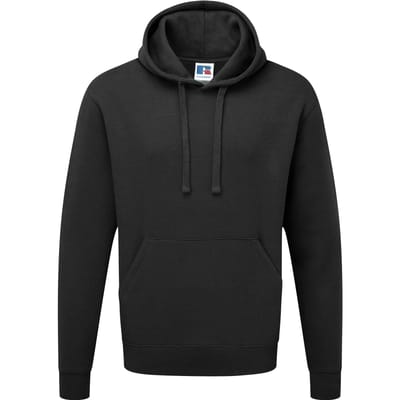 Russell Heren Authentieke Hooded Sweatshirt / Hoodie (Zwart)