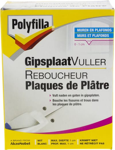 Polyfilla - Gipsplaatvuller (Poeder) - Wit - 750 G