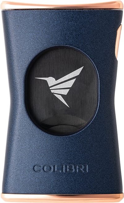 Colibri Slim V-cut Sigarenknipper - Sigaar Knipper tot 56 Ring Dames gauge - Blauw & Rosegoud
