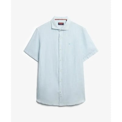 Superdry - Linnen SD Vacation overhemd met borduursel - Heren - Shirts