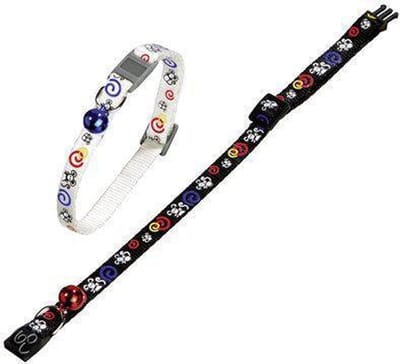 Karlie Halsband Kat met Muis - 10 mm x 30 cm - Zwart