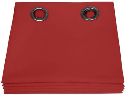 MOONDREAM LumenControl™ Totaal Verduisteringsgordijn | Licht+Zonwering | 100% Ondoorzichtig | EU-fabricaat | Oogjes | Rood MC310 | 135x250 (BxH) cm