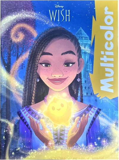 Disney Wish - multicolor - kleurboek - 17 kleurplaten met 17 voorbeelden - knutselen - kleuren - creatief