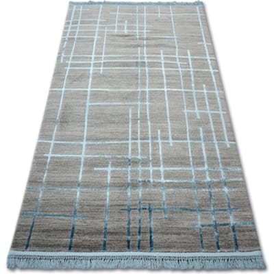 Kleden Rugsx Tapijt ACRYL MANYAS 191AA Grijskleuring/blauw ra 100x300 cm