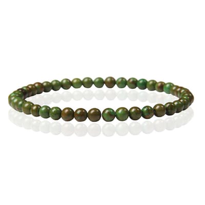 Memphis Natuursteen Armband - 4mm Green Jade