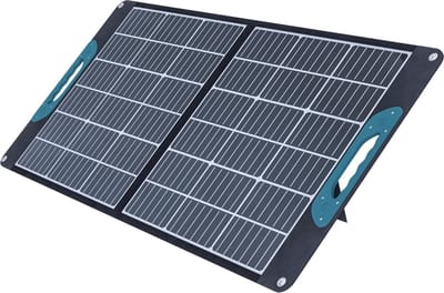 Draagbaar Zonnepaneel - Opvouwbaar Paneel - Kamperen en Outdoors - 100 Watt Uitgang - 37 Kilogram - Zwart