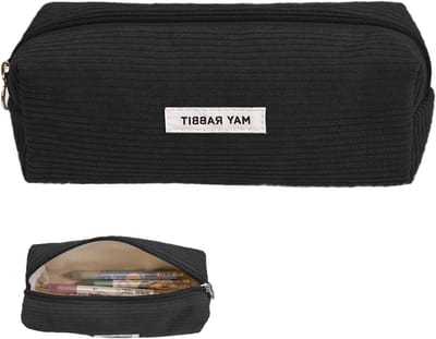 Katoenen Pennenhouder in Beige, Esthetische Etui voor School en Kantoor, Hoogwaardige Terug-naar-School Cadeau, Perfect voor Studenten en Creatieve Professionals