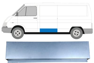 Plaatwerkdeel zijpaneel voor Renault Trafic 1980-2001 / Links