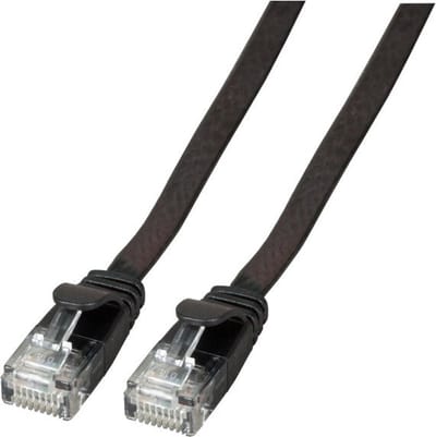 EFB NORDIC EFB-Elektronik patch cable - 25 cm - black - Zwart - 0.25m