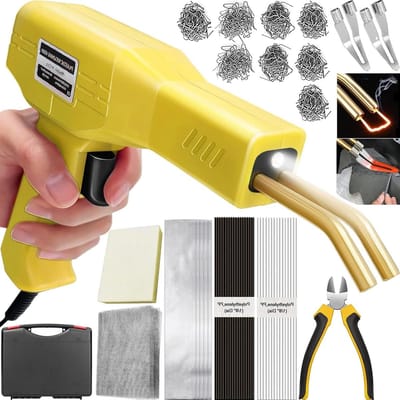Plastic Lasmachine - Kunststof Reparatie Kit - Bumper Repareren - 220W Vermogen - 1.5 Kilogram - Geel