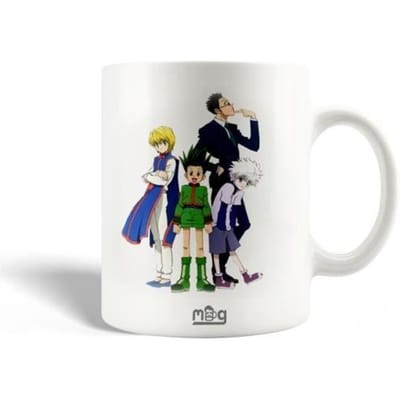Keramische Mok - Gon Freecss - Kurapika & Killua - 30cl - Vaatwasmachinebestendig - Wit