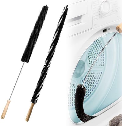 Radiatorborstel, flexibel, lang, met dunne strepen en reinigingsborstel met lange flexibele nylon borstelharen, voor het reinigen van drogers en koelkasten, wasmachines