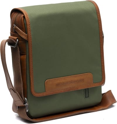 The Chesterfield Brand Schoudertas Mikeli Flapoverbag Olive Green Olijfgroen