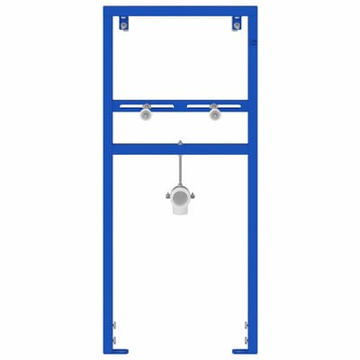 vidaXL - Wandsteun - voor - wastijnsysteem - Blauw - 50 - x - 3 - x - 112 - cm