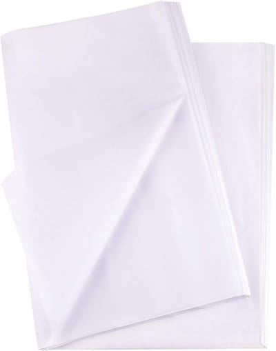 100 Vellen Witte Kerst Tissuepapier voor Cadeauverpakking en Knutselprojecten (35 x 50 cm)