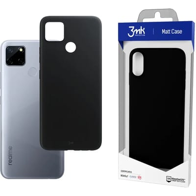 3MK Matt Serie - Hoesje voor mobiele telefoon - Realme C12 - Mat - Zwart