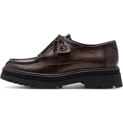 Tamaris damesschoen 1-23627-47-396 Damesveterschoen bruin krokodillenleer
