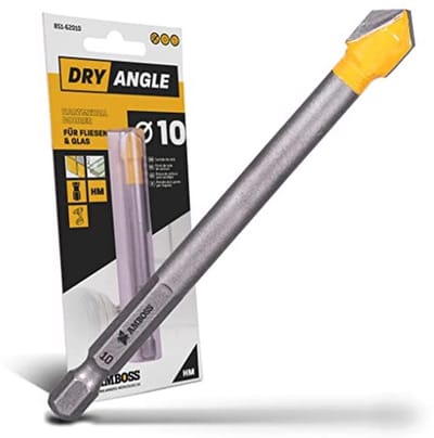Tegelboor 10 mm voor glas en keramiek, zeskantschacht, perfect voor wandtegels en dakpannen