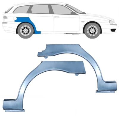 Reparatiepaneel achterspatbord voor Alfa Romeo 156 1997-2005 / Links + Rechts