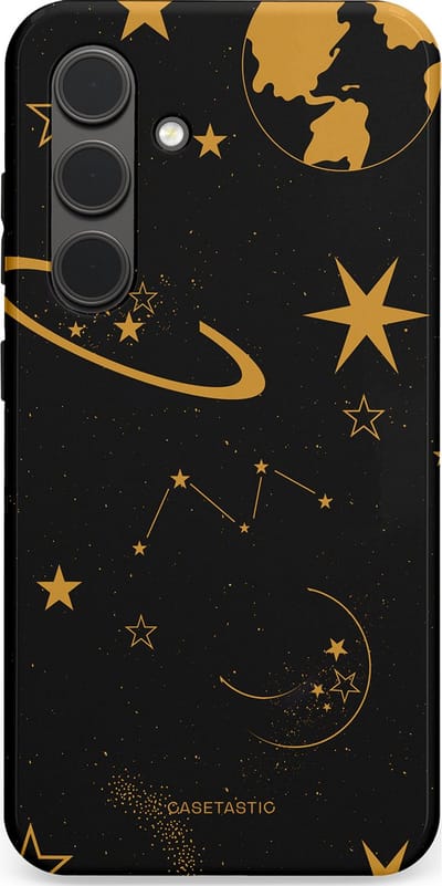 Casetastic Hoesje Geschikt voor Samsung S24 - Stijlvolle Beschermende Duo-layer Case - Nachtelijk uitzicht