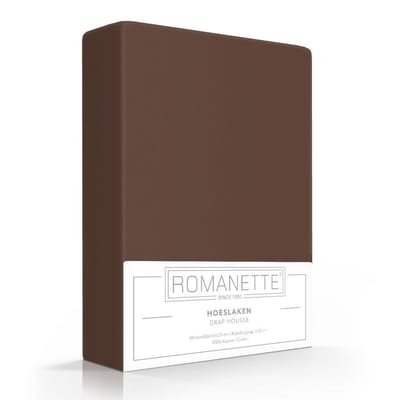 Luxe Verkoelend Hoeslaken - Taupe - 160x220 cm - Katoen - Romanette