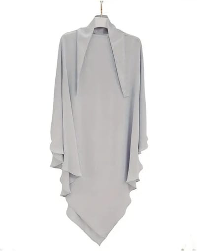 Bovista Hoofddoek - Hijab - Dames - Abaya - Sjaal - Islamitische Kleding - Moslim Kleding - Alhamdulillah - Grijs