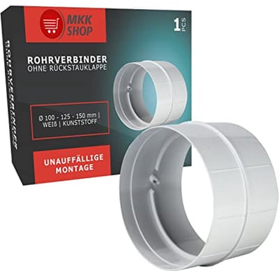 Solidchoice - Verbindingsstuk voor Ventilatiebuis Ø 100 mm