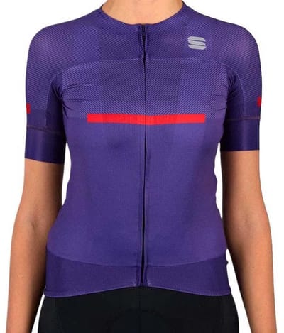 Sportful Evo Korte Mouw Wielertrui Blauw S Vrouw