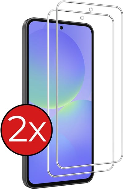 Screenprotector - 2 Stuks - Geschikt voor Samsung Galaxy A36 - Extra Sterk - Beschermglas - Gehard Glas - Tempered Glass - Screen Protector