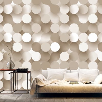 200cm X 140cm - Fotobehang -  Gouden net, goudlook/beige, Vliesbehang, 5 maten, voor woon en slaapkamer, instructie bijgesloten, zeer gemakkelijk aan te brengen