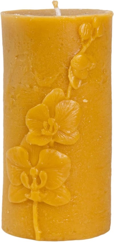 Handgemaakte Bijenwaskaarsen - 100% Pure Was, Verschillende Maten & Decoratieve Designs