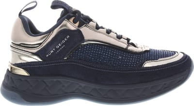 Dames Sneakers Kurt Geiger Kurt Geiger Kensington C Sneaker Blue/drk Donkerblauw - Maat 37