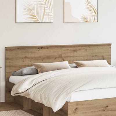vidaXL Hoofdbord Artisan Eiken Bewerkt hout