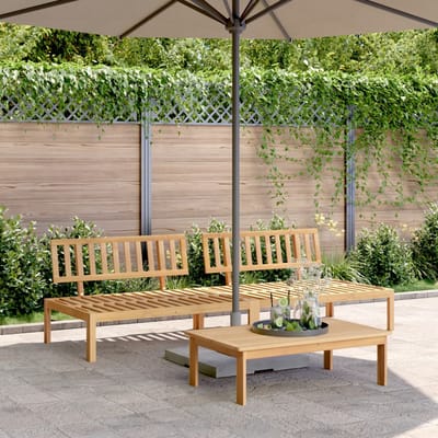 Vidaxl Tuinbankjes van Hout, 2 Stuks, Massief Acaciahout