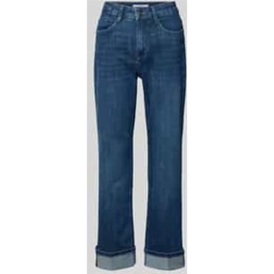 Straight fit Jeans van Katoenmix model 'LAURA TURN UP'