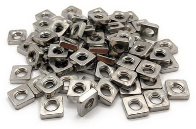 roestvrij stalen lage hoek moer | onopvallend / plat profiel roestvrij staal A2-070 (V2A/304) DIN 562: 100 stuks set - ProRaje