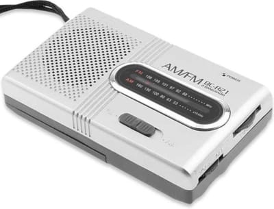Kleine Draagbare Radio op Batterijen - Batterij Radio - Radio op Batterijen voor Rampen - Noodradio - Zakradio - AM/FM Radio - Koptelefoonaansluiting