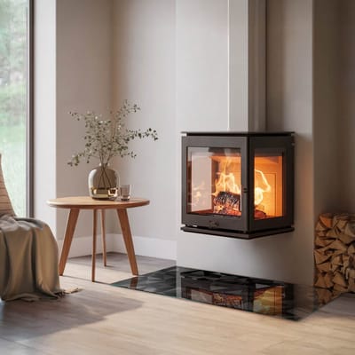 Coloray Vloerplaat Houtkachel - Plaat voor Onder Houtkachel - 120 cm x 60 cm - Open Haard Accessoires - Zwart Vloerplaat Kachel - Onderplaat Voor Houtkachel - Plaat onder Houtkachel - Kachel Onderplaat - Verwarmingsaccessoires