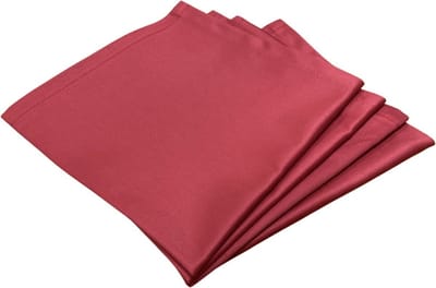 4 Bordeaux damast servetten 50x50 cm - Hotelkwaliteit: 250 gr/m2