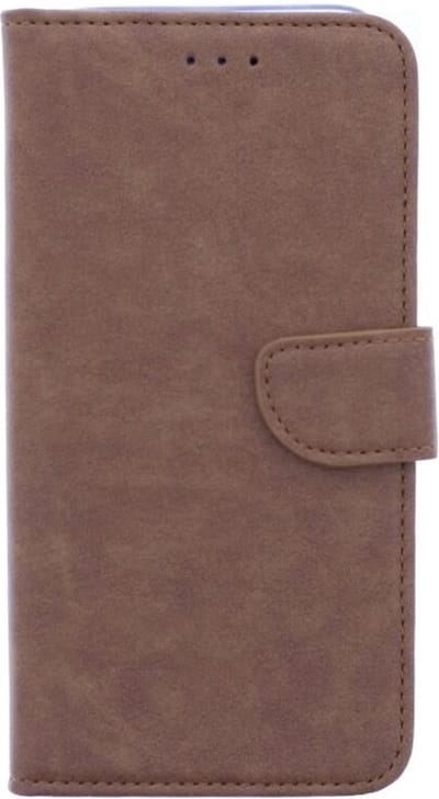LuxeBass Telefoon Wallet Bookcase voor Samsung Galaxy A6 Plus 2018-Portemonnee telefoonhoesje voor Bankpassen-Kunstleer-Siliconen Houder-Magnetische sluiten- Bruin - telefoonhoes - gsm hoes - telefoonhoesjes - telefoonhoes - gsm hoes - gsm hoesjes