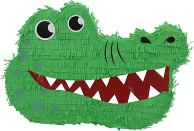 Funny Fashion Pinata van papier - Krokodil thema 42x27 cm - Verjaardag