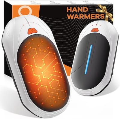 SnelShoppen - Elektrische handwarmers set van 2, 6000 mAh ultradunne oplaadbare handwarmer, draagbare zakwarmer voor outdoor, sport, camping en wandel