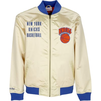 Bomberjack voor heren Nba Team Og 2.0 lichtgewicht satijnen jack Vintage logo Neykni goud