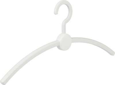 De Kledinghanger Gigant - Garderobehanger - Jassenhanger - Volwassenen - 708110 - 24 Stuks - Point - Kunststof - Wit - Wit - 45 cm - Kledinghanger - Kleerhanger (708110/24)