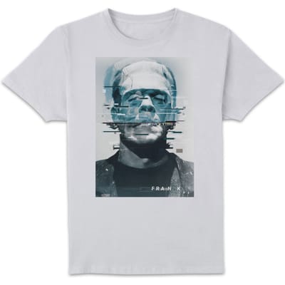 Universal Monsters Frankenstein Glitch T-shirt - Wit - S
